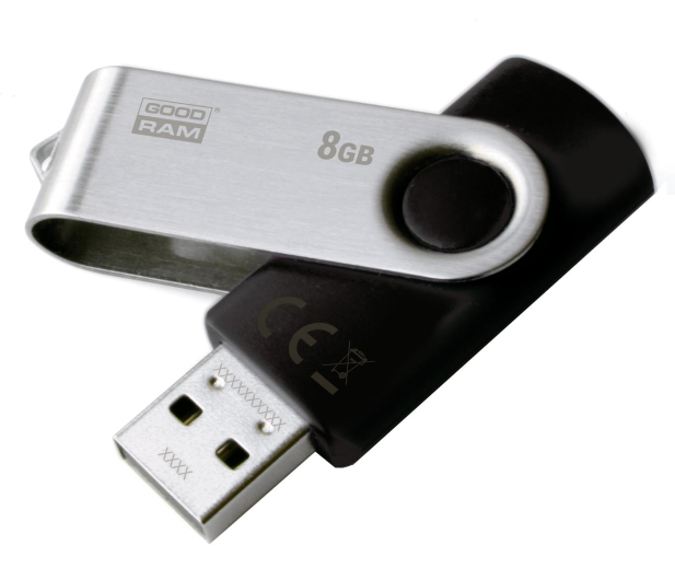 GOODRAM 8GB UTS2 odczyt 20MB/s USB 2.0 czarny - 303201 - zdjęcie 2